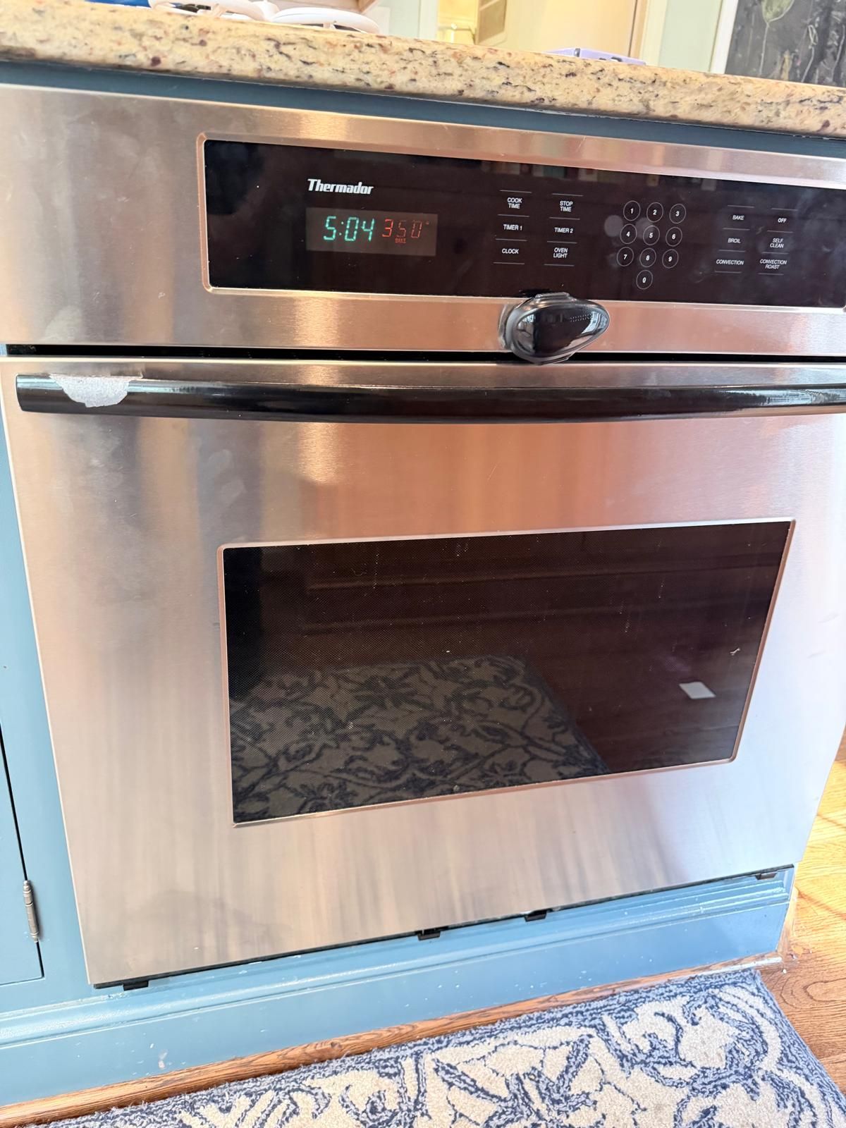Thermador wall oven in a customer's kitchen
