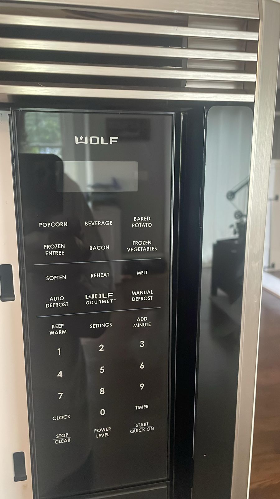 Wolf built-in microwave control panel